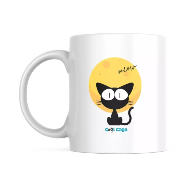 Black Cat Cool Cage Mug Meow Cat Mug