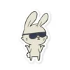 Cool Rabbit Cool Cage Sticker Cool Rabbit Sticker