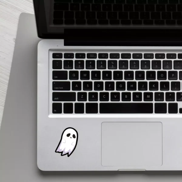 Cute Ghost Cool Cage Sticker (2) Cute Ghost Sticker