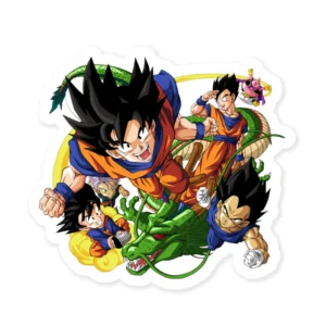 Dragon Ball Z Cool Cage Sticker Dragon Ball Z Sticker