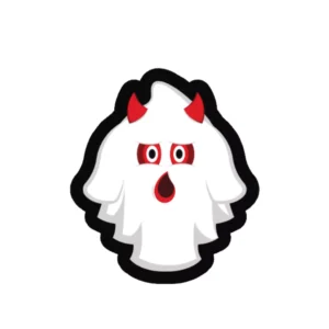 Halloween Demon Ghost Sticker