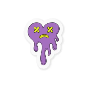 Heart Melt Aesthetic Sticker