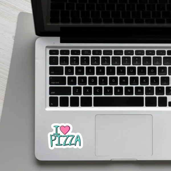 I Love Pizza Cool Cage Sticker (2) I Love Pizza Sticker