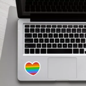 Rainbow Heart Sticker
