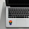 Rainbow Skull Sticker