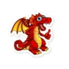 Red Dragon Sticker