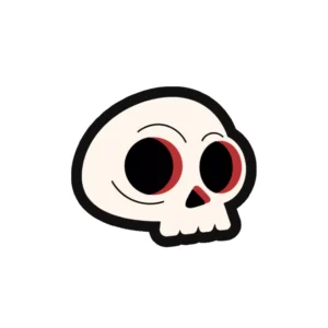 Skull Head Cool Cage Sticker Skull Head Sticker