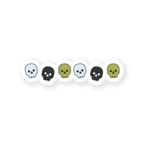 Small Skull Head Cool Cage Sticker Small Skull Head Sticker