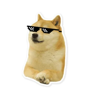 Thug Life Dog Sticker