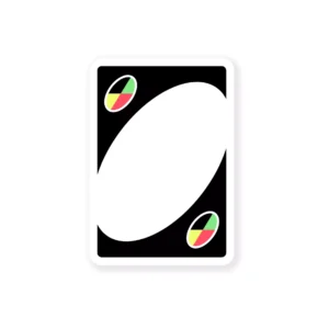 UNO Card Cool Cage Sticker UNO Card Sticker