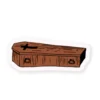 Wooden Coffin Sticker