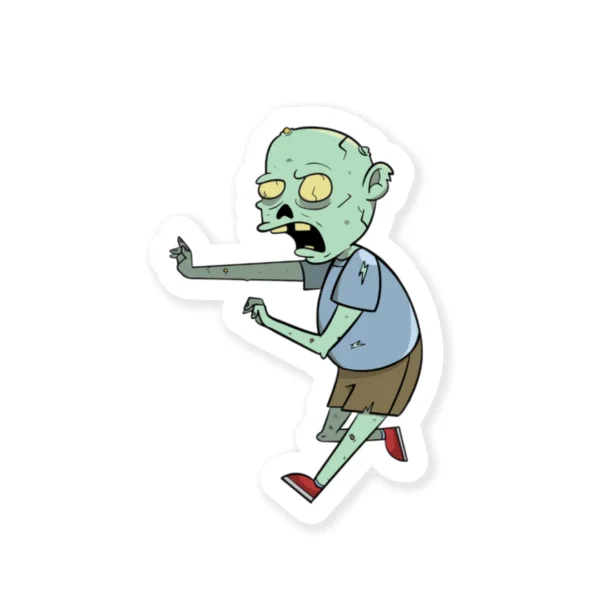 Zombie Cool Cage Sticker Zombie Sticker