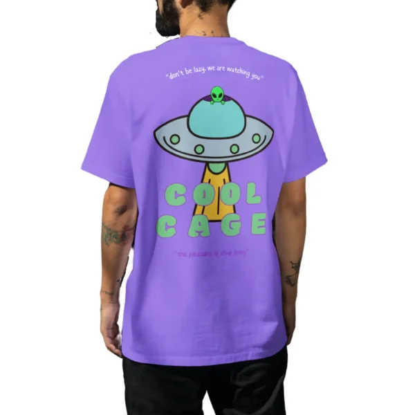 Aliens Watching You Oversized Cotton Tshirt (6) CoolCage Premium Cotton Oversized Aliens Watching You T-shirt