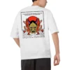 CoolCage Premium Cotton White Oversized Beast C Dragon T-shirt
