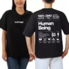 Human Being Proven Premium Oversized Cotton T-Shirt by Cool Cage.
