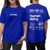 CoolCage Premium Cotton Oversized Human Being ProvenT-shirt