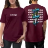 CoolCage Premium Cotton Oversized Overcoming Demon T-shirt