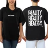 CoolCage Premium Cotton Black Oversized Reality Hits T-shirt