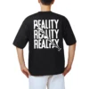CoolCage Premium Cotton Black Oversized Reality Hits T-shirt