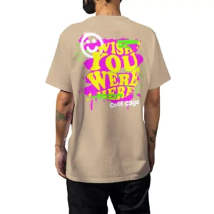 CoolCage Premium Cotton Oversized Wish You Were Here T-shirt