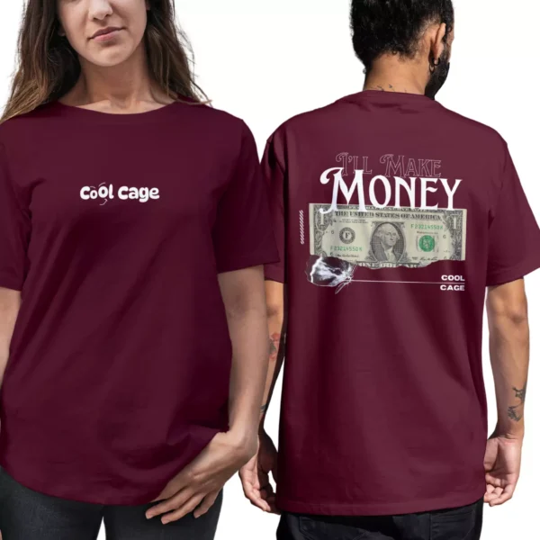'll Make Money Oversized Cotton Tshirt (7) CoolCage Premium Cotton Oversized I'll Make Money T-shirt