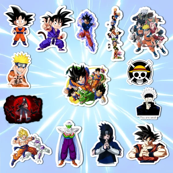 3 Anime Coolcage stickers pack (14 stickers)