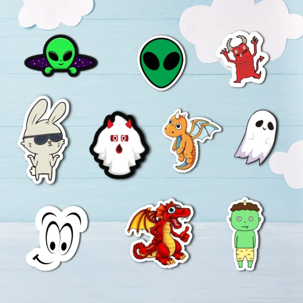 Cute stickers pack 10 - Copy Cute Coolcage stickers pack (10 stickers)