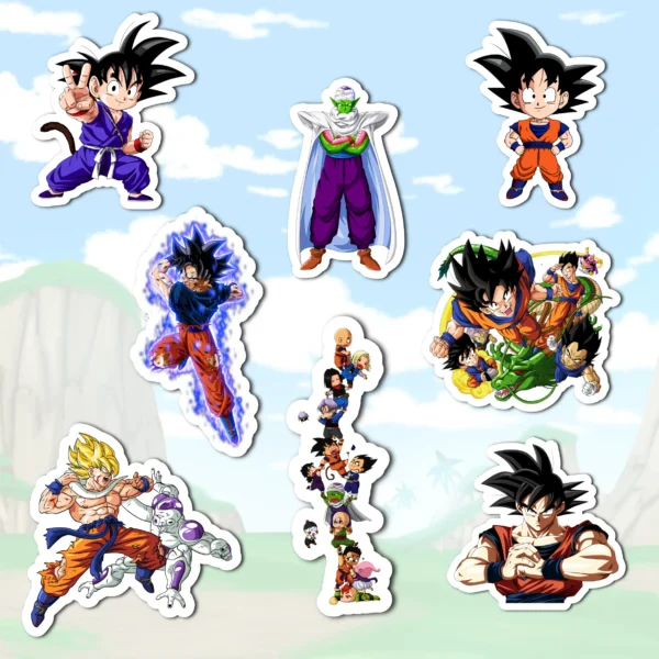 Dragon Ball z pack Stickers 8 Dragon ballz Coolcage stickers pack (8 stickers)