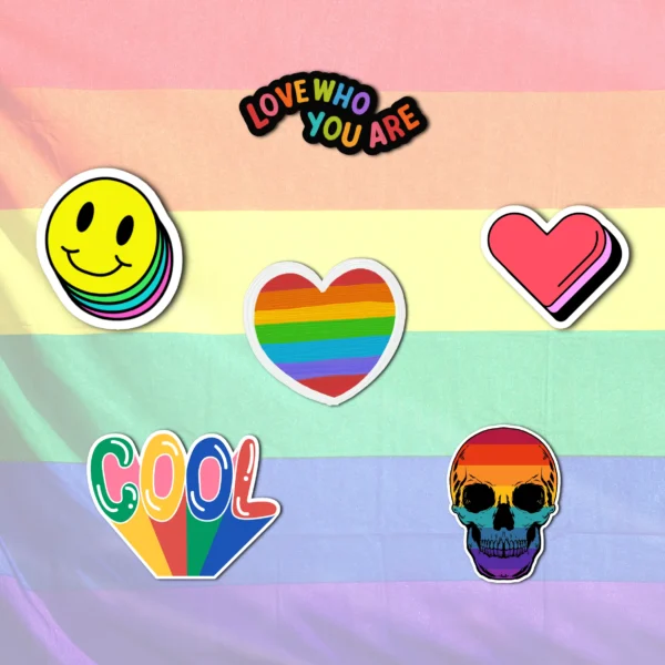 Lgbtq pride pack 6 - Copy Lgbtq pride Coolcage stickers pack (6 stickers)