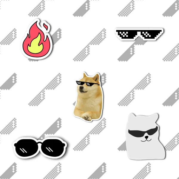 Thug Life Pack 5 Thug life Coolcage stickers pack (5 stickers)