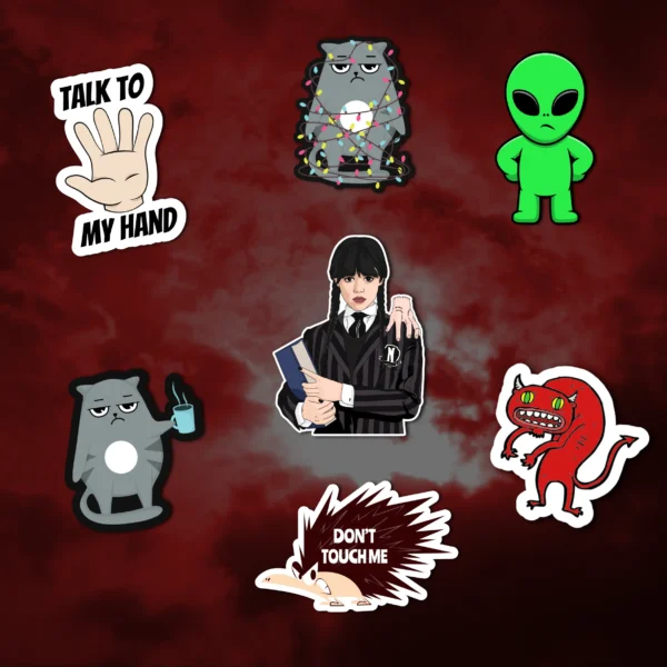 angry pack not in mood 7 - Copy Angry pack not in mood stickers pack (7 stickers)