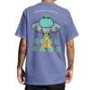 Coolcage Aliens Watching You Unisex Oversized Purple Tshirt