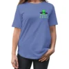 Coolcage Aliens Watching You Unisex Oversized Purple Tshirt