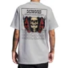 Coolcage Demon Skull Unisex Oversized Grey Tshirt