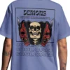 Coolcage Demon Skull Unisex Oversized Purple Tshirt