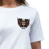 Coolcage Demon Skull Unisex Oversized White Tshirt