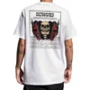 Coolcage Demon Skull Unisex Oversized White Tshirt