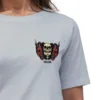 Coolcage Demon Skull Unisex Oversized Grey Tshirt