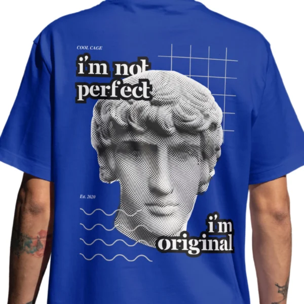 CoolCage I Am Original Unisex Oversized T-shirt (11) Coolcage I Am Original Unisex Oversized Blue Tshirt