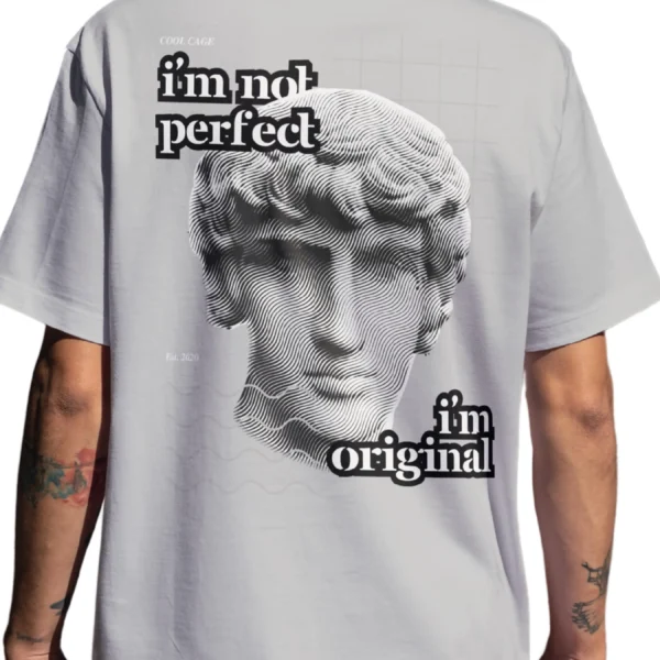 CoolCage I Am Original Unisex Oversized T-shirt (3) Coolcage I Am Original Unisex Oversized Grey Tshirt