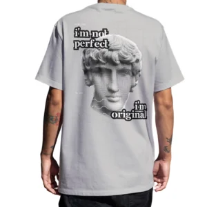 Coolcage I Am Original Unisex Oversized Grey Tshirt