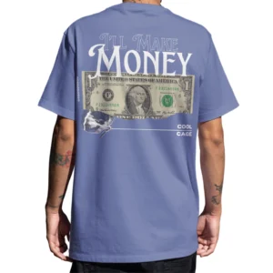 Coolcage I'll make Money Unisex Oversized Purple Tshirt