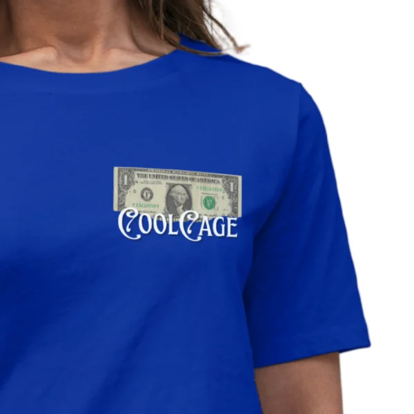 CoolCage I’ll Make Money Unisex Oversized T-shirt (5) Coolcage I'll Make Money Unisex Oversized Blue Tshirt