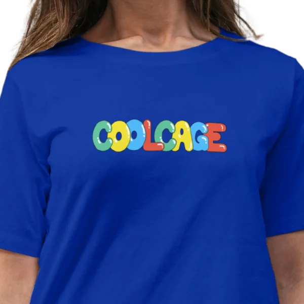 CoolCage Style With Your coolcage unisex oversized T-shirt (4) Coolcage Style with Coolcage Unisex Oversized Blue Tshirt