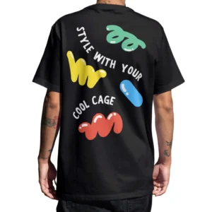 Coolcage Style with Coolcage Unisex Oversized Black Tshirt