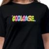 Coolcage Great Things Await Unisex Oversized Black Tshirt