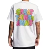 Coolcage Great Things Await Unisex Oversized White Tshirt