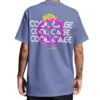 Coolcage Happy Drippy Unisex Oversized Purple Tshirt
