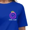 Coolcage Happy Drippy Unisex Oversized Blue Tshirt