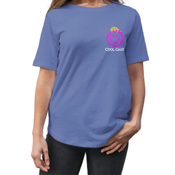 Coolcage Happy Drippy Unisex Oversized Tshirt (7) Coolcage Happy Drippy Unisex Oversized Purple Tshirt